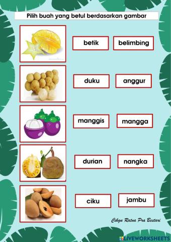 Buah-buahan tempatan