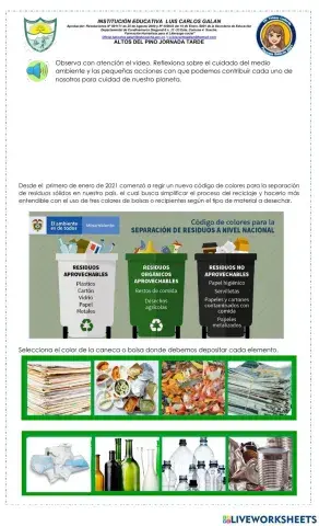 Reciclaje Ciencias.