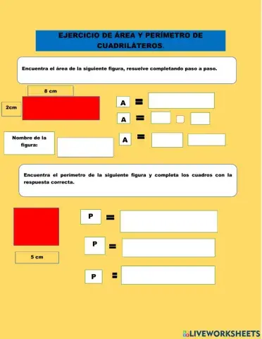 Área y perímetro de cuadriláteros