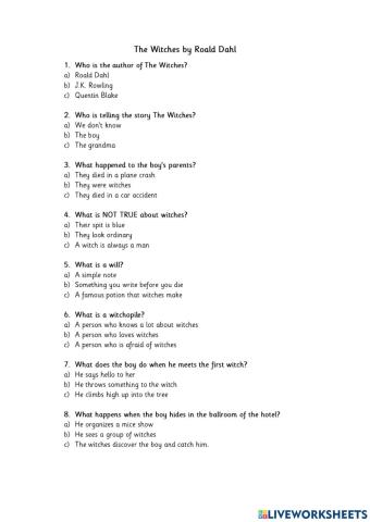 The Witches by Roald Dahl