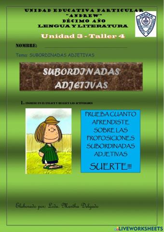 10mo ficha 4 unidad 3