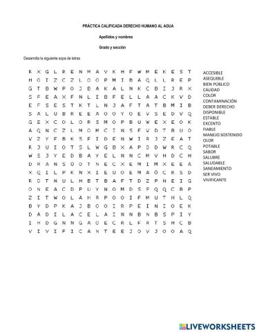 Derecho Humano al Agua