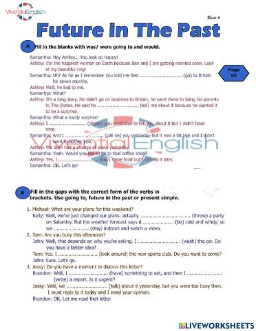 B6- future in the past