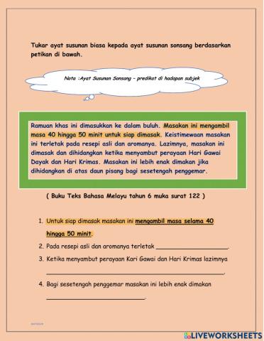 Ayat susunan sonsang