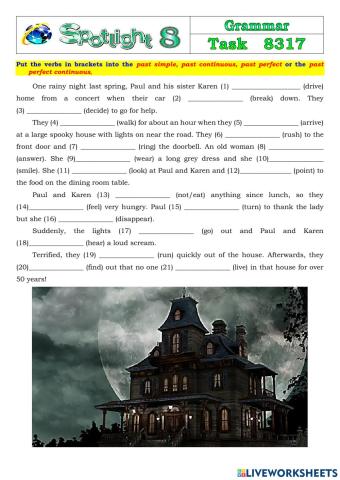 Spotlight 8 Task 8317