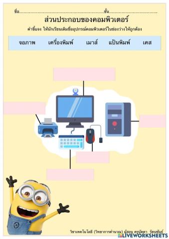 ส่วนประกอบของคอมพิวเตอร์