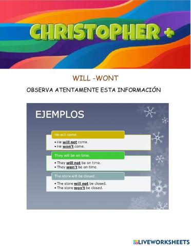 Will---wont