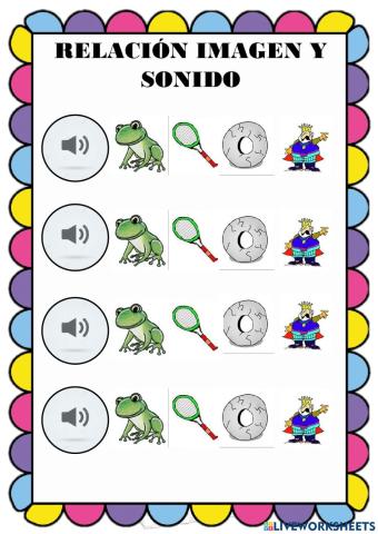 Relación imagen y sonido Rr