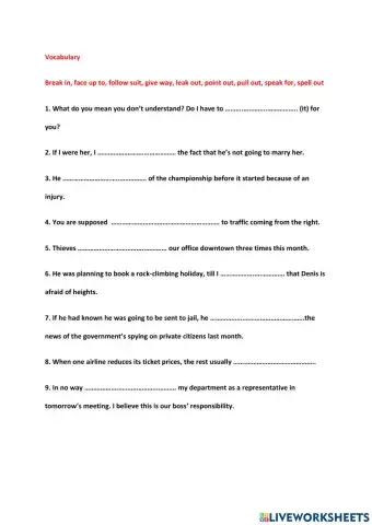 C1.3 Phrasal verbs Unit 1