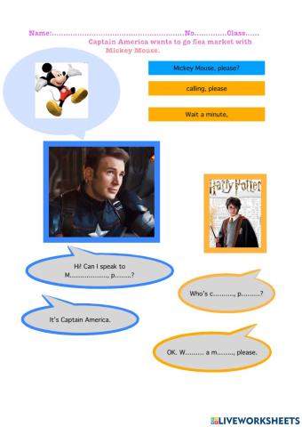 Theme3 Lesson 1 : Make and Answer Telephone Calls