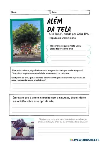 Arte e interação com anatureza