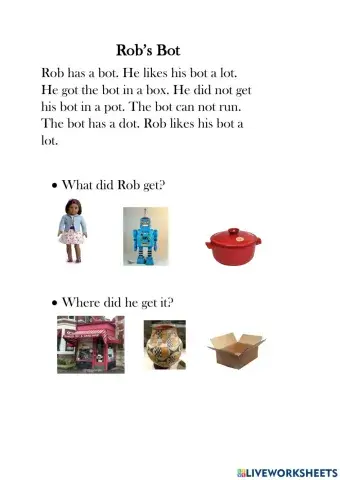 Picture Comprehension - Rob's Bot