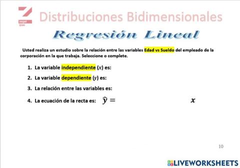 Regresión Lineal 10