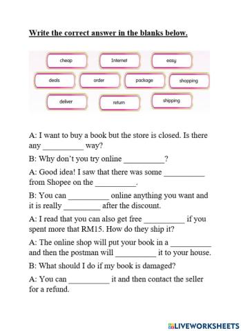 Peralihan reading online shopping