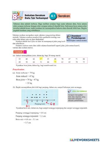 T4 bab 8 sukatan serakan data tak terkumpul