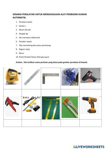 RBT tingkatan 3 2.1.6 senarai peralatan