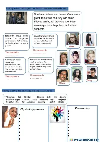 Physical appearance and personality