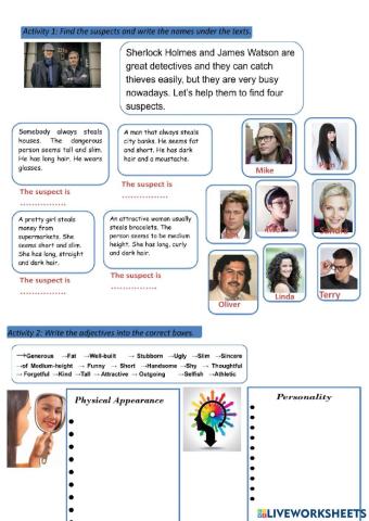 Physical appearance and personality