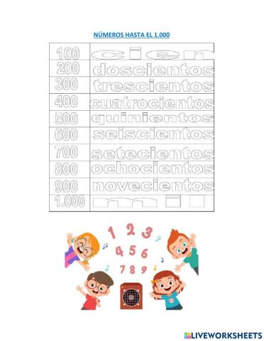 Números hasta el 1.000