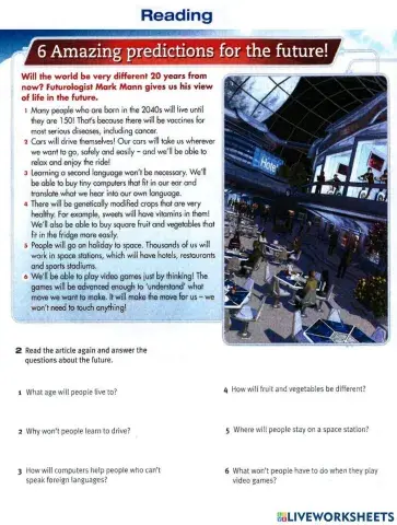 Unit 5 : Let's Experiments (Reading)