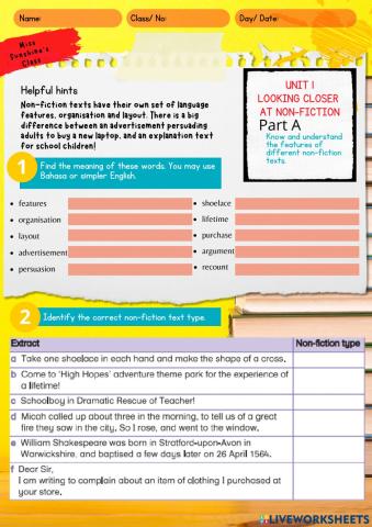 Looking Closer at Non-Fiction