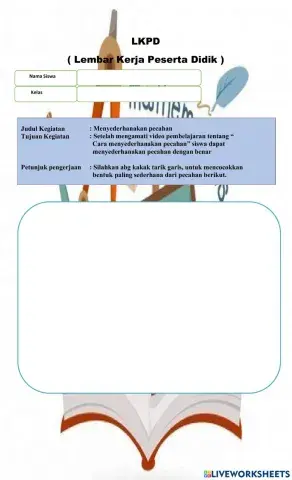 Menyederhanakan Pecahan