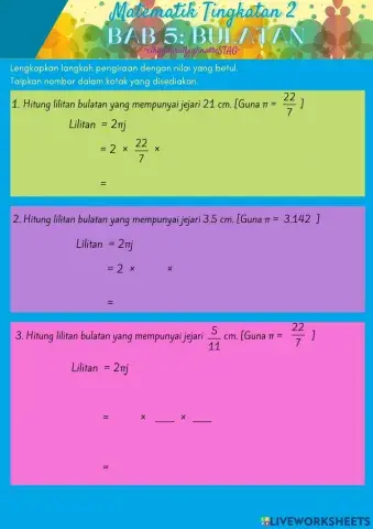 Lilitan dan luas bulatan