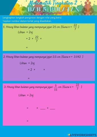 Lilitan dan luas bulatan