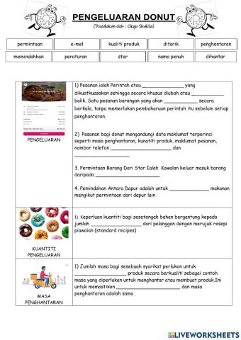 Kvs pengeluaran donut