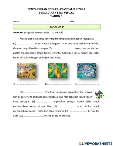 Pentaksiran Setara PSV Tahun 5 (D)