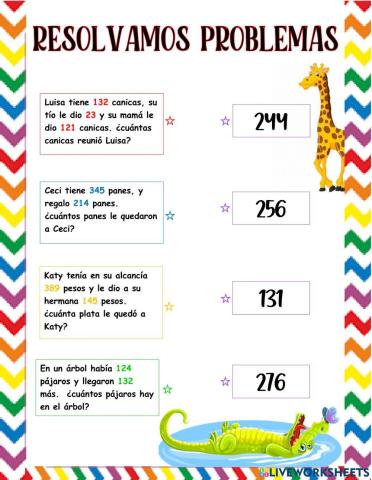 Problemas matemáticos.