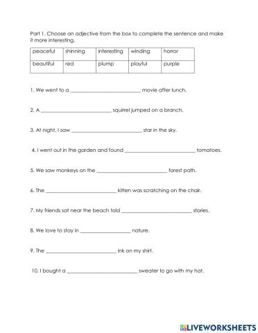 Year 3 - ENGLISH(GRAMMAR)