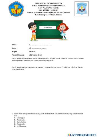 Latihan soal Interaktif