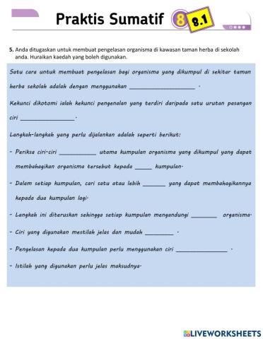 Praktis Sumatif 8.1 Diversiti