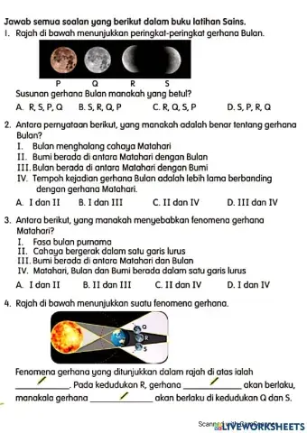 Latihan cabar minda sains tahun 6