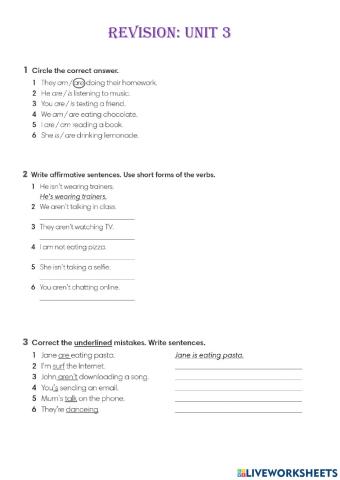 Revision Unit 3