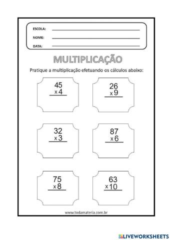 Multiplicação