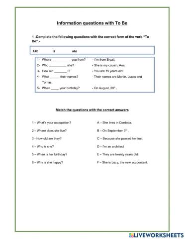 Information Questions