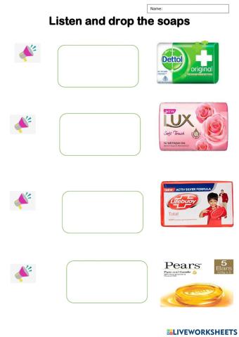Reading brand names-soaps