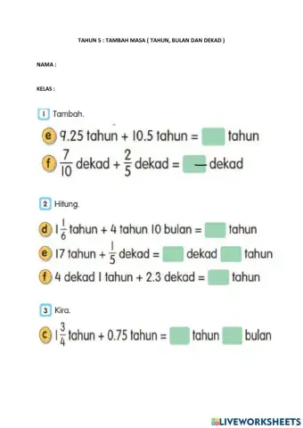 Tambah masa ( bulan, tahun, dekad)