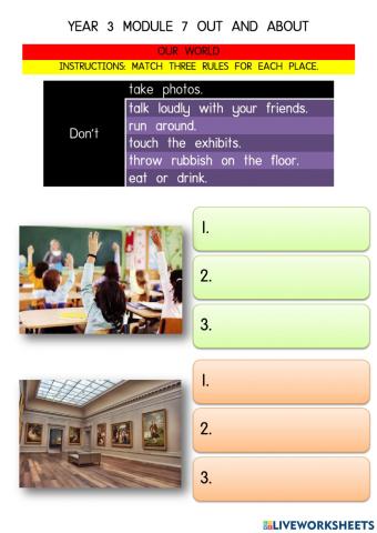 Year 3 module 7 out and about