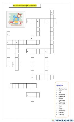 Education crossword