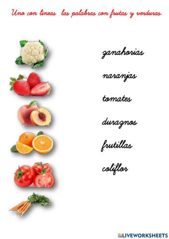 Frutas y verduras