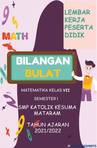 Lkpd bilangan bulat (smpk kesuma)