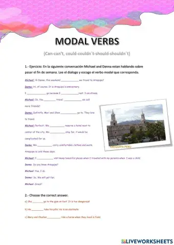 Moda verbs,