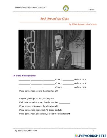 IDM 201 - Song - Rock Around the Clock