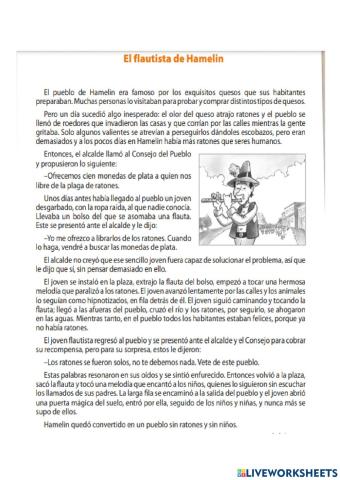 Lectura y comprensión de textos