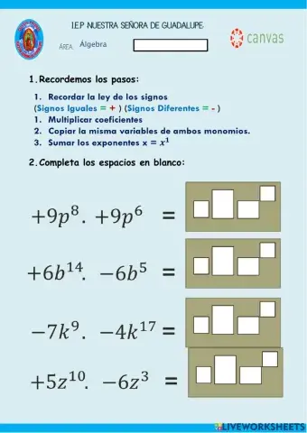 Multiplicación de monomios