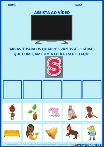 Letra S- método fônico