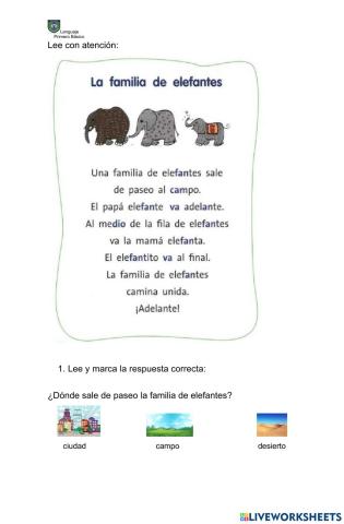 La familia de elefantes